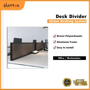 Hatton Table Partition Office Desk Divider | Space Panel Divider | ONLY For 25mm Thick Table Top (Max 6 pcs in a order)