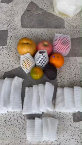 ตาข่ายโฟมห่อผลไม้สีขาว (แพ็ค 50ชิ้น) โฟมตาข่าย ตาข่ายห่อผลไม้ ตาข่ายโฟมกันกระแทก