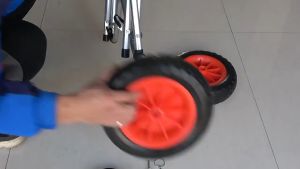 คลิป รถพ่วงเรือคายัคอลูมิเนียม พกพาพับรถพ่วงเรือคายัครถเข็น รถพ่วงเรือคายัคอลูมิเนียม รถพ่วงเรือ