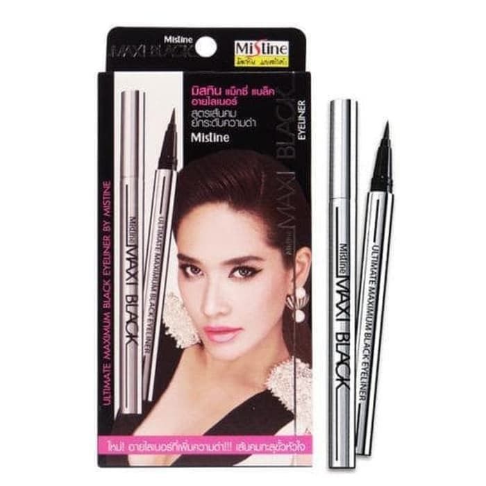 Mistine Eyeliner Maxi Black Original Lazada Indonesia