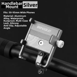 Raleigh | Bicycle Handlebar Phone Mount for Riding Photography Integrated Design Easy Installation Durable Material Compatible with Mountain and Road Bikes Bike Phone Holder