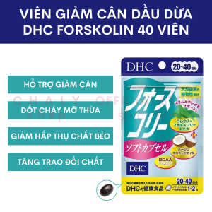 Viên uống giảm cân dầu dừa DHC Forskolin 30 ngày Nhật Bản
