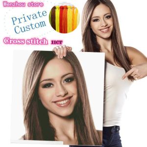 เย็บปักถักร้อยDIY แปดม้าภูมิทัศน์จิตรกรรมนิเวศวิทยาด้ายฝ้ายปักครอสติตกแต่งผนังบ้าน