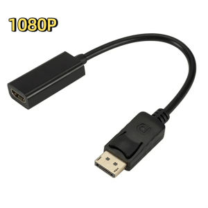 4K DisplayPort DP to HDMI-Compatible Converter HD 1080P Male to Female Display Port DP to HDTV Video Audio Adapter for PC Laptop