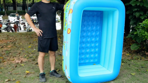 Inflatable Swimming Pool For Kids Family Rectangular Air Pump Baby Pool