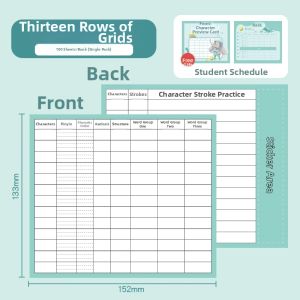 deli | Elementary Student Chinese Language Pre-study Card Set