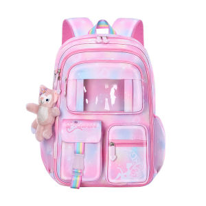 Fashion multi-compartment Refrigerator Door girl Kids School Bag(6-15Y) Large Capacity Waterproof Children’s School Backpacks Spine Protection ergonomic Primary School Students Bag