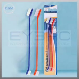 Double Headed Long Handle Pet Toothbrush