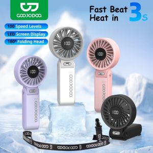 GOOJODOQ Mini Fan: A Portable & Rechargeable Solution for Your Summer Needs
