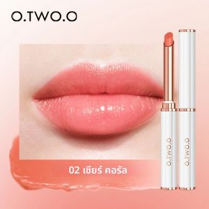 O.TWO.O เปลี่ยนสีลิปสติก Moisturizing Lip Balm Nourising Long Lasting Lip GLOSS ขี้ผึ้งธรรมชาติ Lip Care เครื่องสําอาง