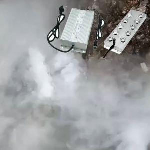 อัลตร้าโซนิค เครื่องทำหมอก เลือกสรรค์อุปกรณ์คุณภาพโดยวิศวกร เครื่องทำความชื้น สำหรับน้ำพูดเพื่อน้ำตก พร้อมม้ายเปลงูปรับ 400W