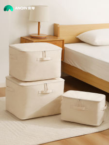 กระเป๋าใส่ผ้าห่มแบบกันน้ำความจุขนาดใหญ่ อุปกรณ์เก็บของสำหรับใช้ในบ้าน ผ้าฝ้าย กระเป๋าใส่เสื้อผ้าในตู้เสื้อผ้า กระเป๋าใส่ผ้าห่มแบบญี่ปุ่น