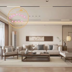 New Chinese Style White Larch Wood Sofa Coffee Table Set Song Style Living Room Model Room Vacation Home Hotel Original