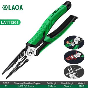 LAOA Multifunction Wire Stripper Diagonal Pliers Wire Cutter Long Nose Pliers Side Cutter Cable Shears Electrician Hand Tools