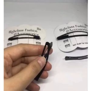 [HÀNG CÓ SẴN]Combo 3 vĩ Kẹp mái bật màu đen-Kẹp tóc mái