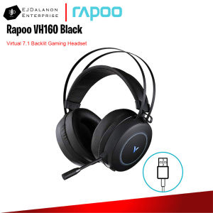 Rapoo VH160 | Black Virtual 7.1 Backlit Gaming Headset | headset with microphone | EJDalanon Enterprise