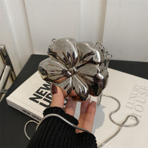 Fashionable Girls Chain Crossbody Bag Childrens Small Satchel Stylish Baby Girls Purse Trendy Kids Backpack Geometric Pattern