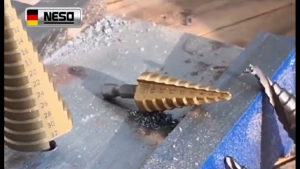 Mata Bor Pagoda 4 12 20 32mm 3PCS Hole Saw Spiral HSS Steel Titanium Coating besi Multi Step Drill dril  HSS Pagoda Tangga Payung Drill Bits pagoda Cone drill