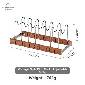 MODERN SWEETHOME | Vintage Adjustable Kitchen Storage Rack Multi-functional Counter Organizer
