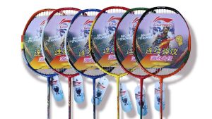 raket bulutangkis lining raket badminton lentur siap pakai
