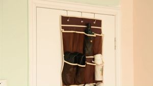Local 2-3 Days Delivery Hanging Hat Organizer Space Saving Wall Door Felt Storage Rack for Baseball Cap/ 24 Pockets Shoe Hanging Organizer  Door Rack Wall Closet Space Storage Bag Holder