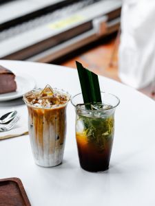 Thin Lightweight High Borosilicate Glass Coffee Cup Heat Resistant Iced American Latte Special Mix Drink Cup 380ml Nordic Style