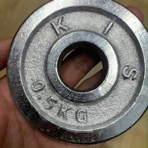 ZXK - แผ่นน้ําหนัก ดัมเบล บาร์เบล 0.5 Kg. 1 คู่ (2 แผ่น = 1 kg.)