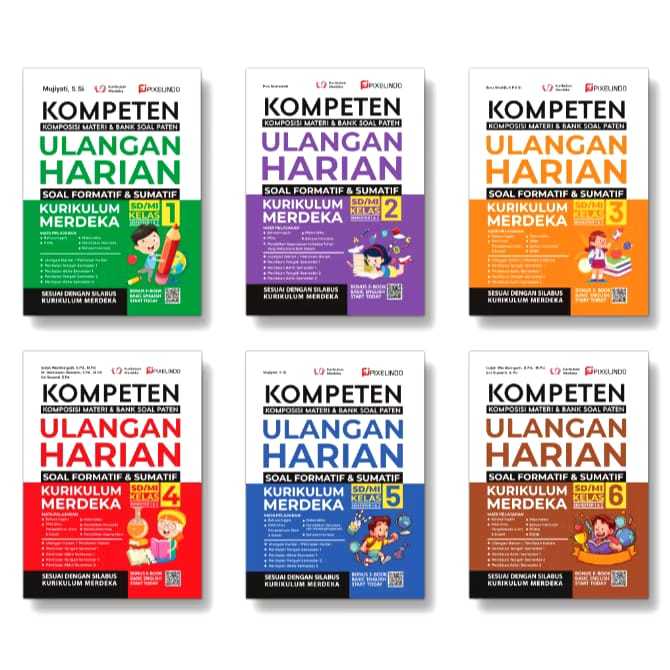 Buku Kompeten Ulangan Harian Kurikulum Merdeka kelas 1,2,3,4,5,6 ...