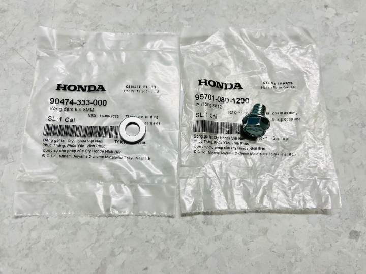 Aki出品 ốc xã nhớt láp + long đền ab air blade 110 click 110 lead 110 scr