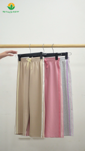 Quần dài cotton dệt kim bé gái thời trang Việt Thắng - Q66.5427
