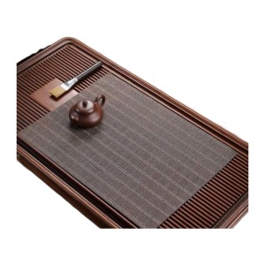 Waterproof Bamboo Mat Tea Set Accessories Gongfu Tea Table Tea Trash Filter Pad Tea Tray Kitchen Dining Tableware Brand JingShi