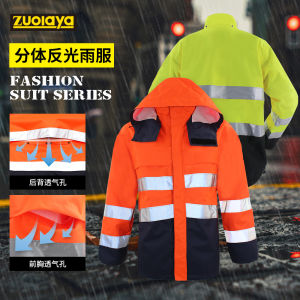 Bộ Áo Mưa Phản Quang Zoraya an Toàn Giao Thông Cho Nam Áo Và Quần Áo Bảo Hộ Lao Động Chống Nước Cho Xe Máy Giao Đồ Ăn Trưa