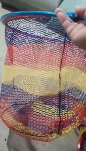 Fishing Net Head Replacement Round Landing Net 30-40CM Durable Aluminum Alloy Frame Strong Mesh Fishing Gear Accessories
