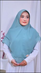 MUTIARA CAHAYA KERUDUNG - Khimar Ceruty 2 Layer Sabrina Jumbo/Jilbab Khimar 2 Layer Oval Standar/Kerudung Ceruty 2 Layer Terbaru / Fashion Muslimah