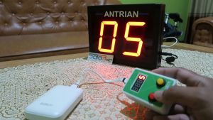 Mesin Antrian 2 Digit Wireless Dengan Voice Tombol Keypad