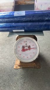 ม้วนพลาสติกPVC พลาสติกห่อของ กว้าง 54" หนา 0.03 mm. ยาว 45 หลา และ 60 หลา ตราลูกโลก ราคา/ม้วนใสมองเห็นสินค้า ป้องกันฝุ่น