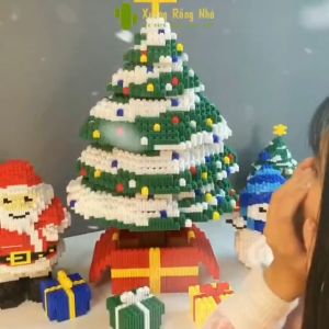 Mô Hình Cây Thông Noel Size Lớn 68cm Đồ Chơi Lắp Ráp Ông Già Noel 25cm Xương Rồng Nhỏ