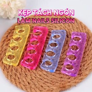 Kẹp tách ngón chất liệu silicon - Dụng cụ tách ngón làm móng chuyên dụng cho dân làm nail