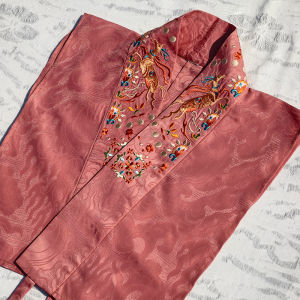 HuaZhaoJi Multi-Color Embroidered Hanfu Collar Fake Collar Intersection Collar Womens Traditional Chinese Costume Set