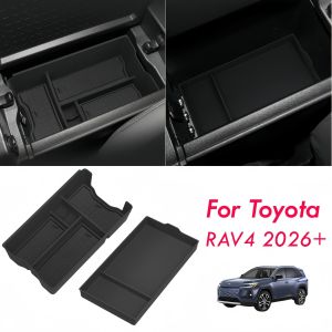 Center Console Organizer Storage Box for Toyota RAV4 2026 Armrest Bottom Insert Tray Storage Box for 2026 RAV 4 Inner Accessorie
