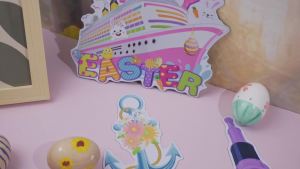 Capoda 16 Pcs Happy Easter Cruise Door Magnets Decorations Easter Ship Car Refrigerator Magnets Stickers Easter Bunny Eggs Chicks Cruise Door Fridge Magnet for Easter Home Cruise Car Party Supplies
