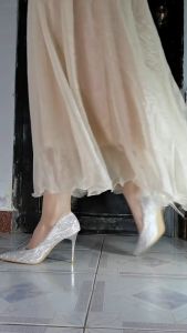 Size 34-39 Womens Fashion Wedding Shoes Elegent Stiletto Heels French Style High Heels