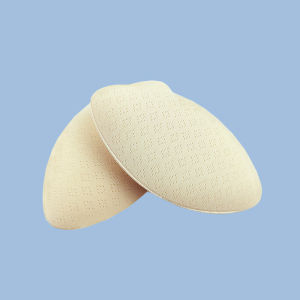 Dumpling Latex Chest Pad Thickened Chest-Flattering Bra Insert Intimates Mat Oval Balance Big and Small Chests Separates