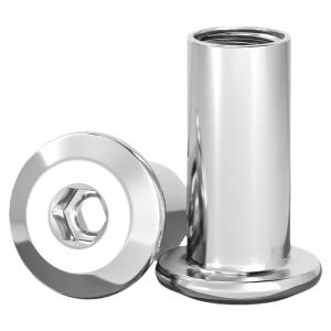 TIANZHUOJINSHU | Đai Ốc Lục Giác Trong Đầu Phẳng Inox 304