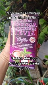Golden Moringa Mangosteen Stevia Coffee Free Sugar 12 sachets (Beware of Fake)