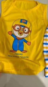 setelan baju anak singlet PORORO TERLARIS UNTUK ANKA 2-10 TAHUN BISA COD