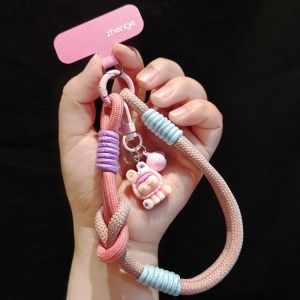 New Korean Style Colorful Phone Strap Bracelet Outdoor Travel Chain Shell Resistant Short Belt Ins Mobile Phone Accessories