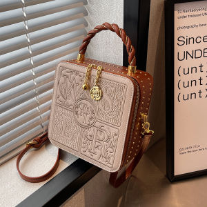 Fashionable Small Square Bag Womens Crossbody Bag Single Shoulder Bag Versatile High-End Feeling Popular Design Handbag