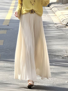 New Summer High Waist Elegant Drape Linen Skirt