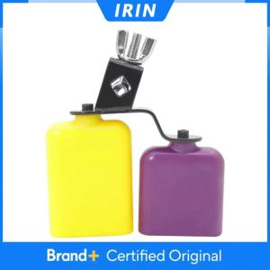 IRIN | IRIN Two-colour Cowbell Clapper Drum Kit Square ABS Cowbell with Metal Holder Percussion Instrument Parts & Accessories